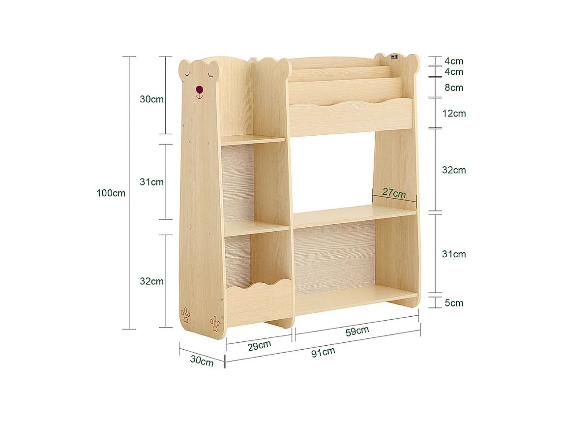 SoBuy Bücherregal kinder KMB101-N