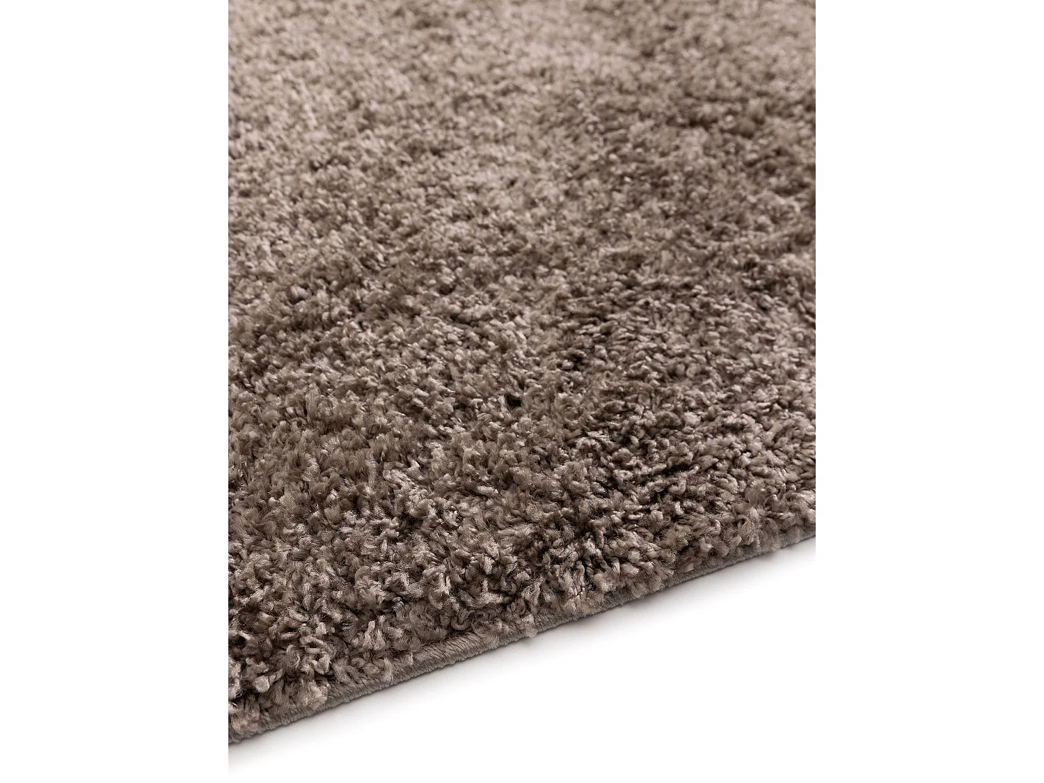Tapis à poils longs Soho Taupe 200x200 cm