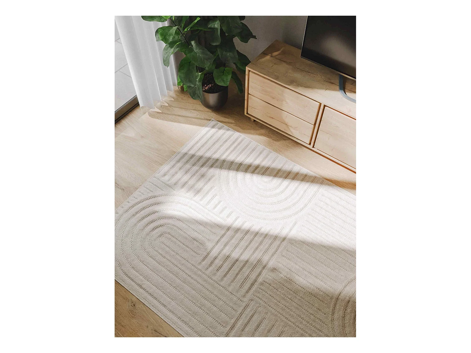 Tapis Leo Crème 200x290 cm
