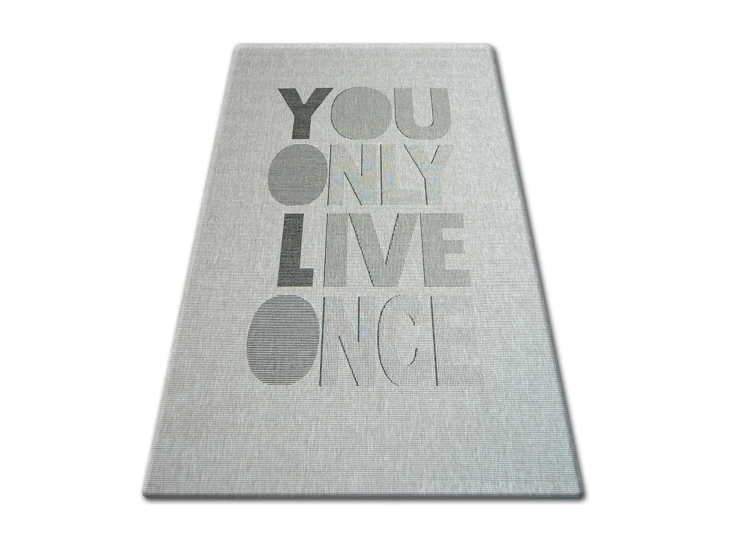 Tapete prumo SIZAL FLOORLUX 20272 YOLO prata / preto 200x290 cm