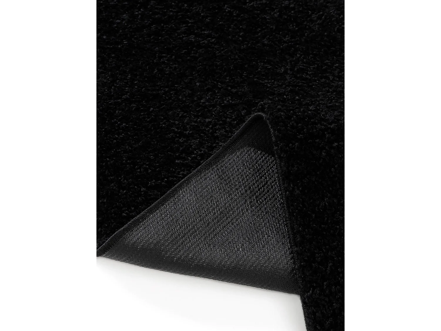 Tapis à poils longs Soho Noir 200x200 cm