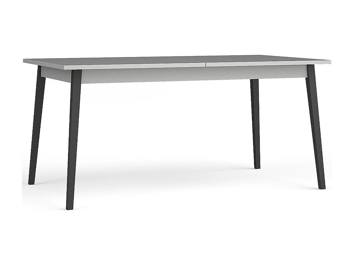 Table Extensible 8 Personnes - Collection ISIS plateau gris / pieds noir