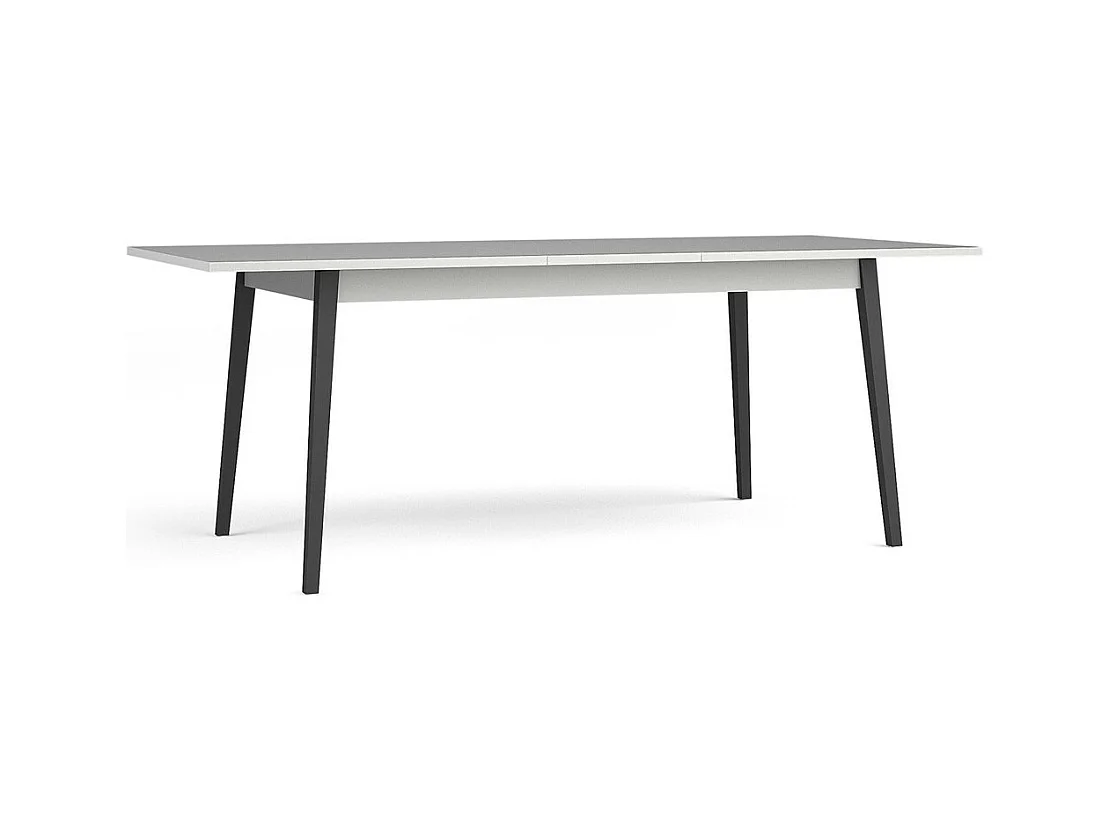 Uitschuifbare Tafel 8 Personen - Collectie ISIS blad grijs / poten zwart