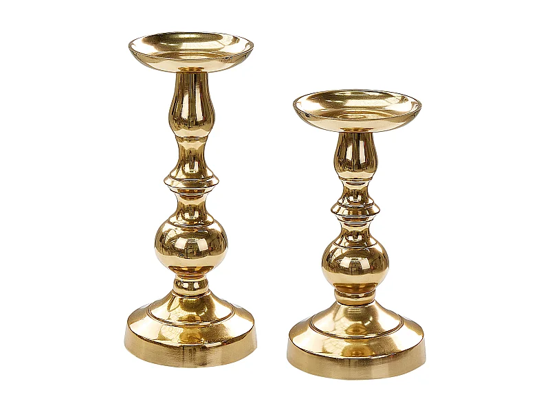 Porta candela DIRIN Set di 2 Oro 23/27 cm