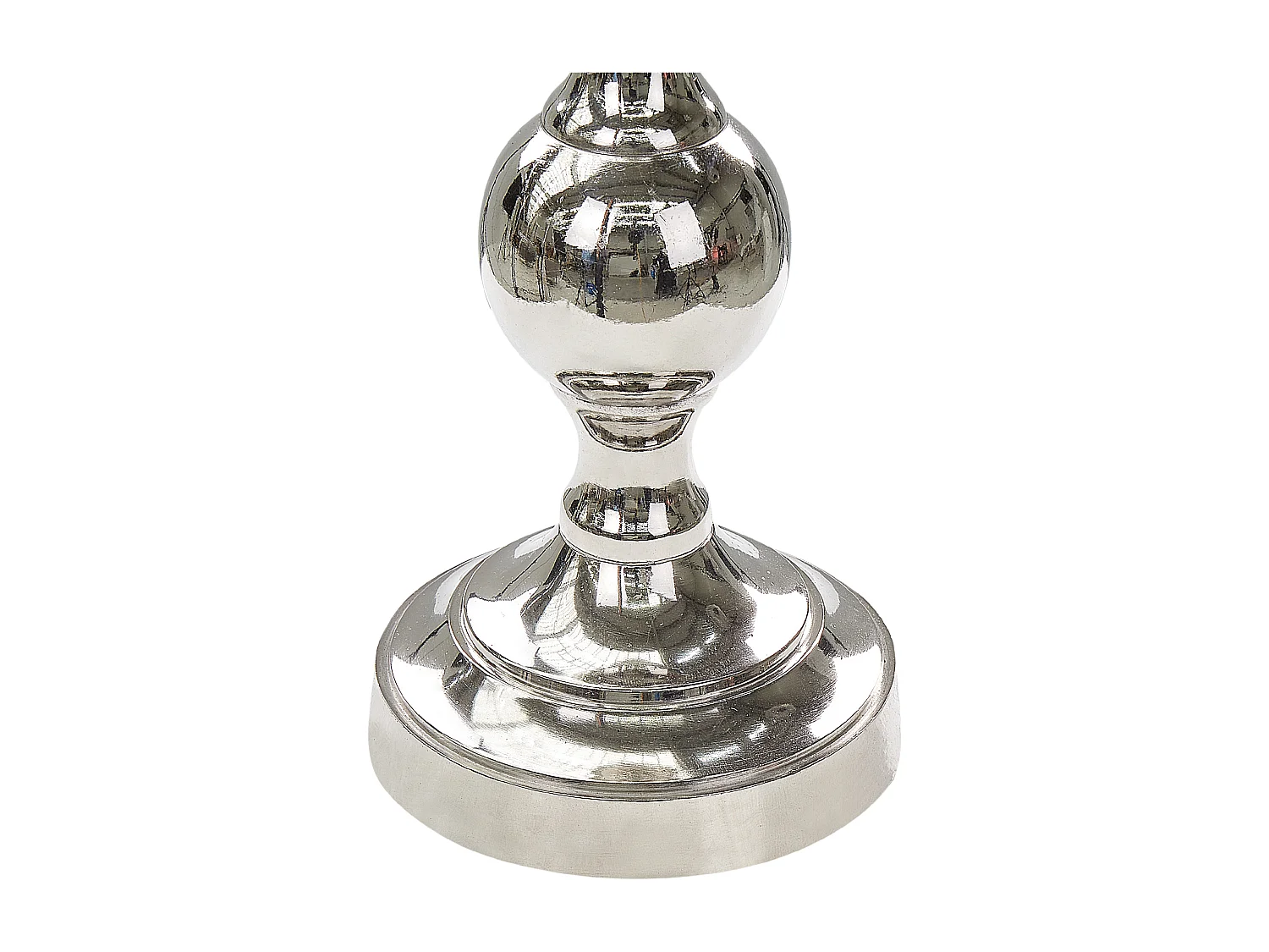 Conjunto de 2 castiçais DAMRU Metal 30/39 cm Prateado