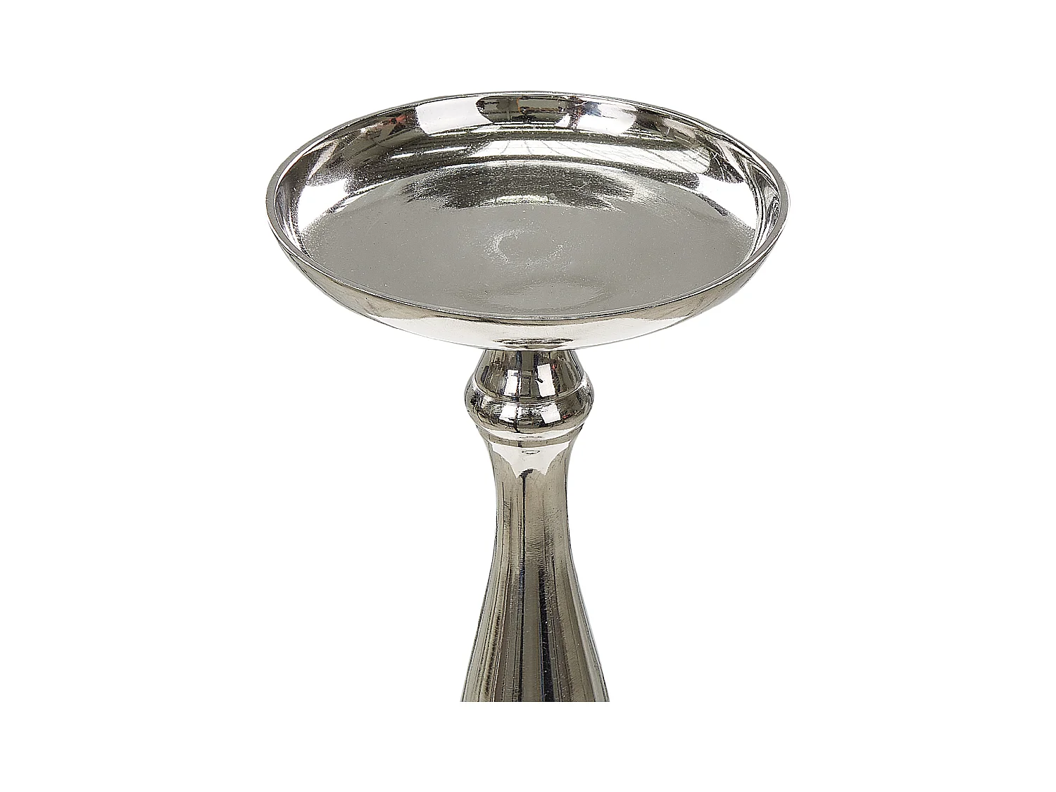 Conjunto de 2 castiçais DAMRU Metal 30/39 cm Prateado