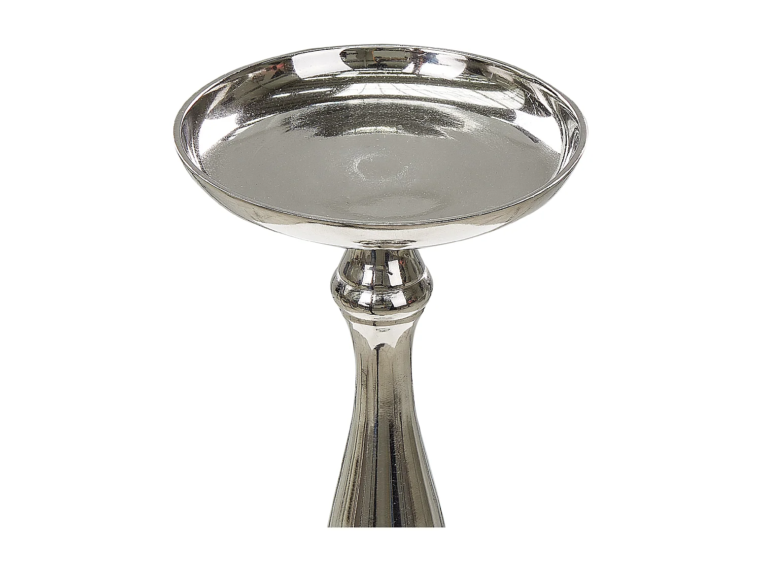 Conjunto de 2 castiçais DAMRU Metal 30/39 cm Prateado