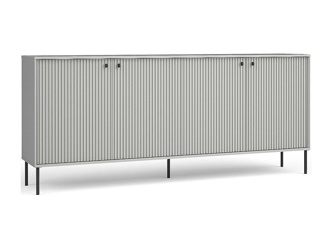 Buffet ISIS 4 portes – Coloris gris – Style moderne – 207 cm