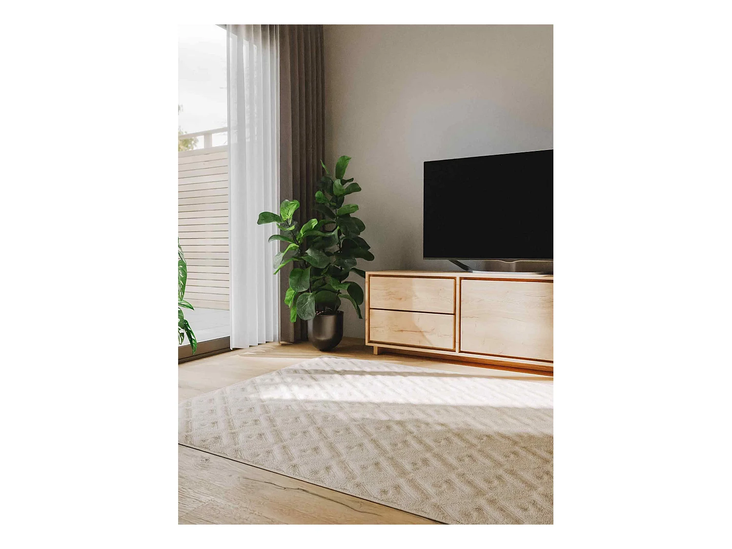 Tapis Leo Crème 160x230 cm