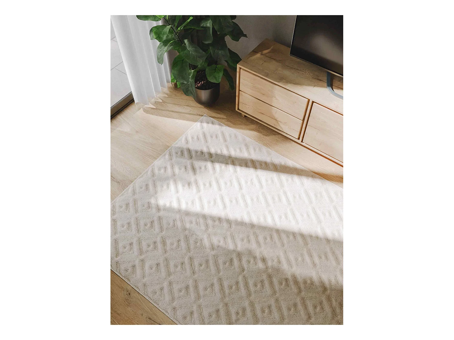 Tapis Leo Crème 160x230 cm