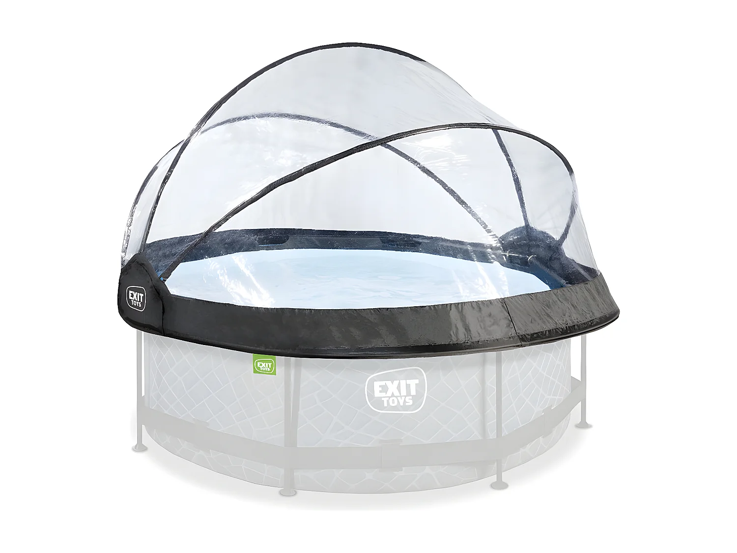 Dôme pour piscine tubulaire ronde de Ø 2,40 à 2,55 m - Exit Toys