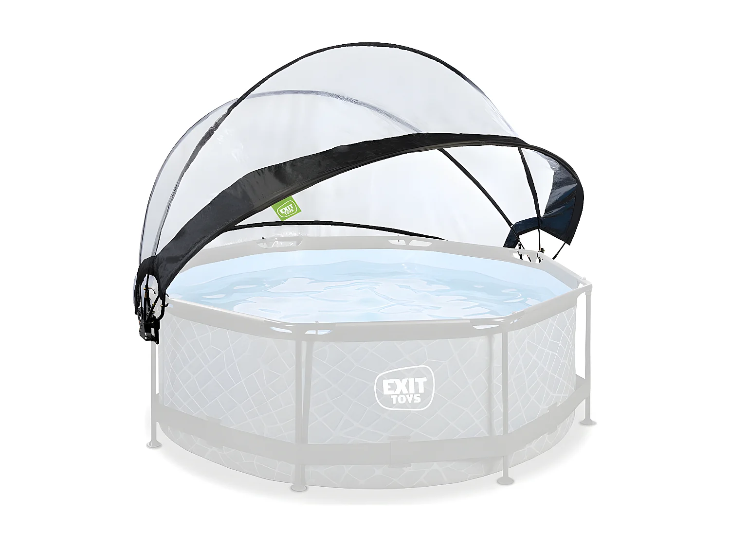 Dôme pour piscine tubulaire ronde de Ø 2,40 à 2,55 m - Exit Toys