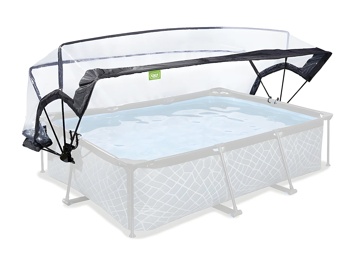 Dôme pour piscine tubulaire rectangulaire 2,20 x 1,50 m - Exit Toys