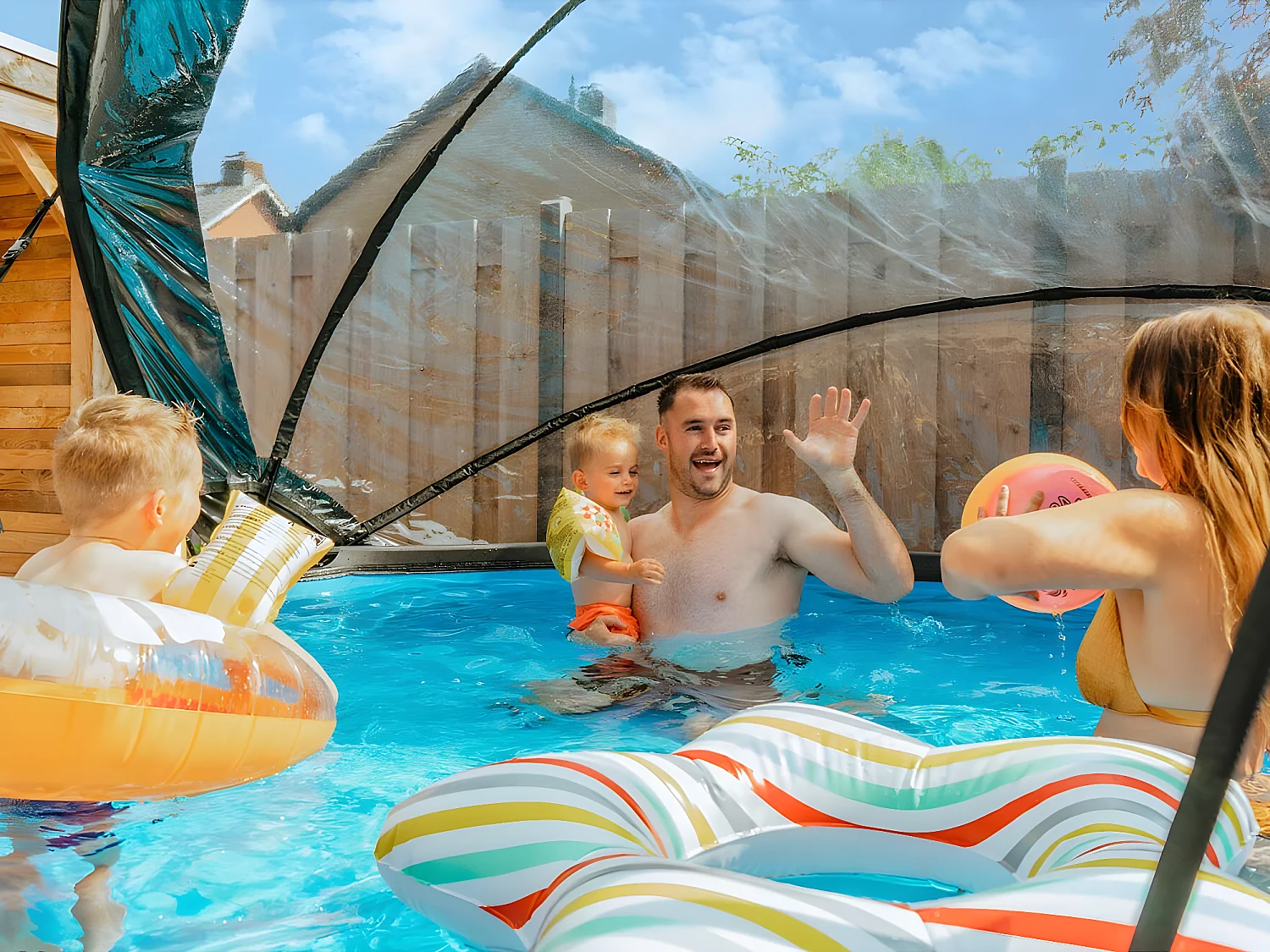 Dôme pour piscine tubulaire ronde de Ø 3,00 à 3,10 m - Exit Toys