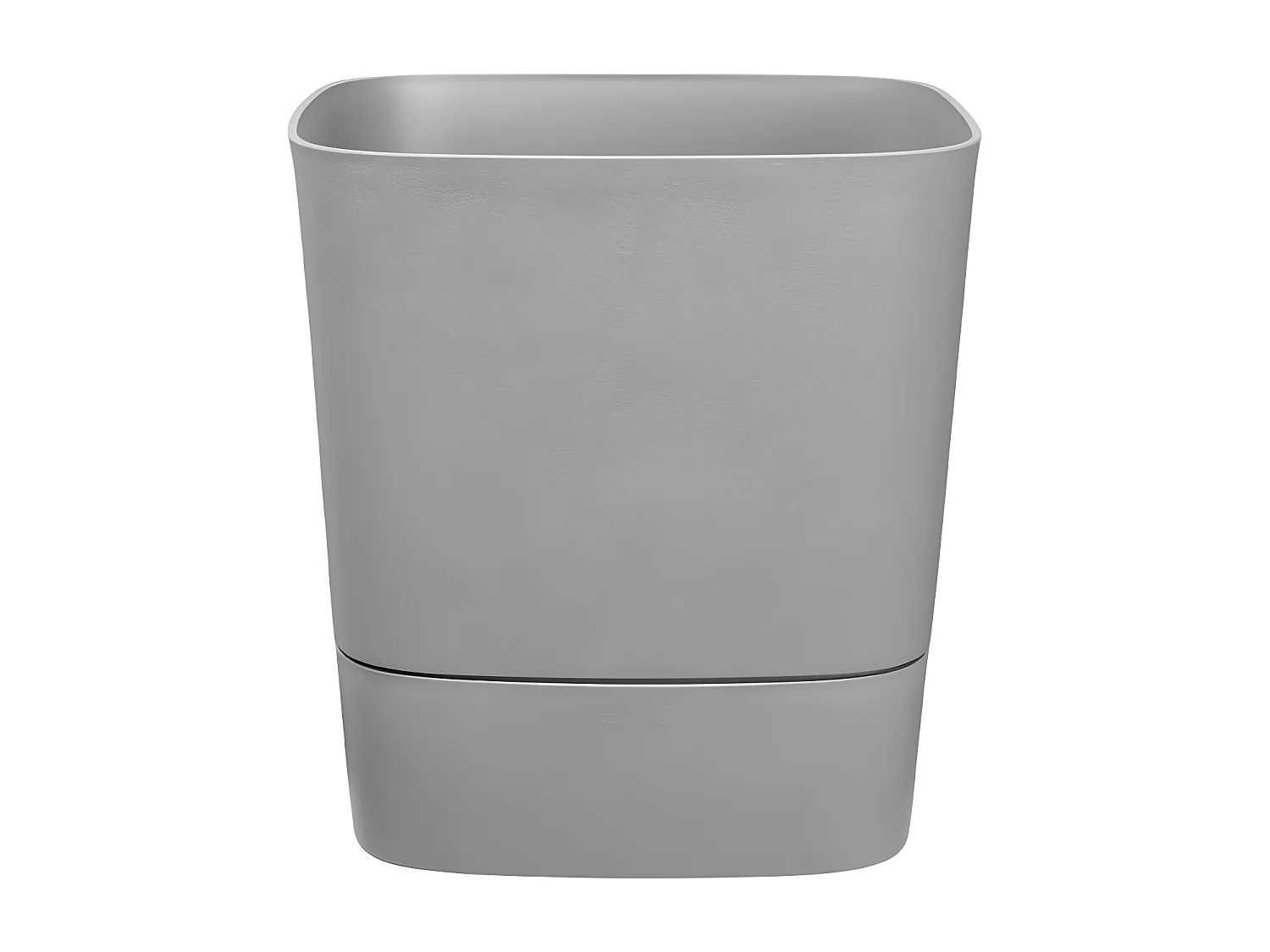 Pot de fleurs carré extérieur/intérieur 30 x 30 cm Elho Aqua Care Greensense gris ciment