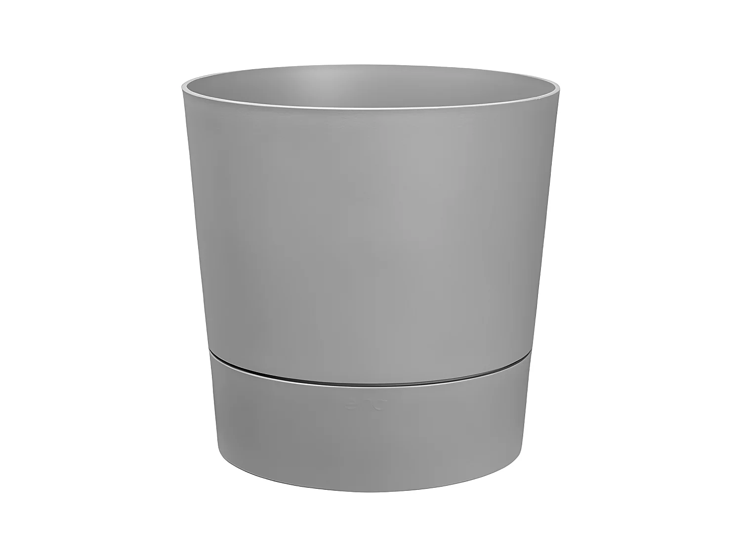 Pot de fleurs rond extérieur/intérieur Ø 30 cm Elho Aqua Care Greensense gris ciment