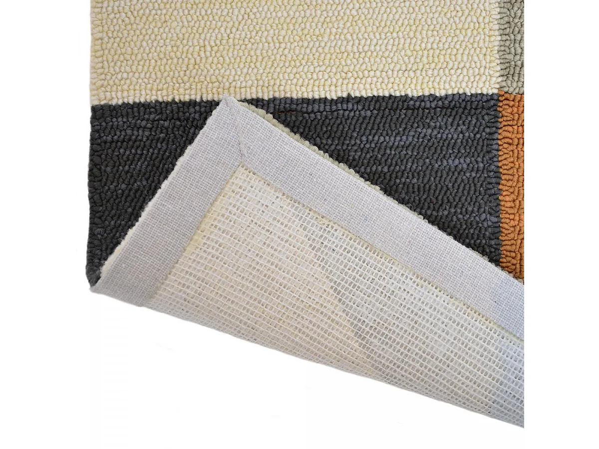 Tapis extérieur 200x280 tissé kilim orange et rose NUEVO