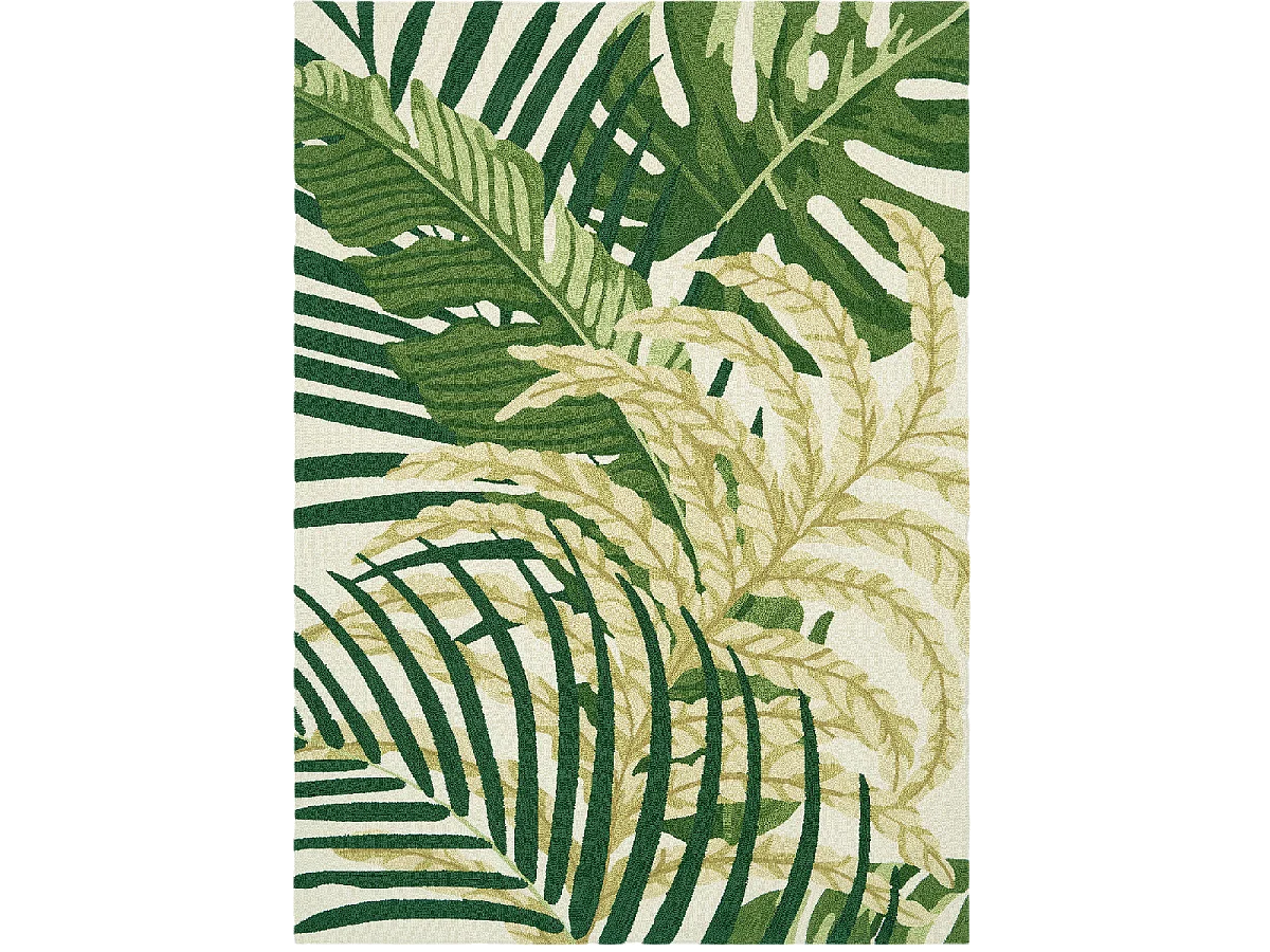 Tappeto kilim rettangolare intrecciato per esterni MANILA