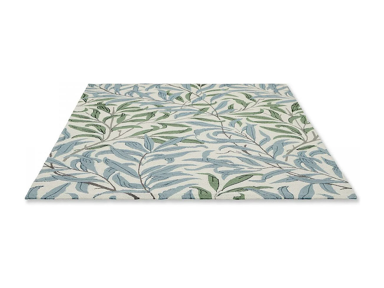Tapis extérieur 160x230 tissé kilim beige et bleu WILLOW