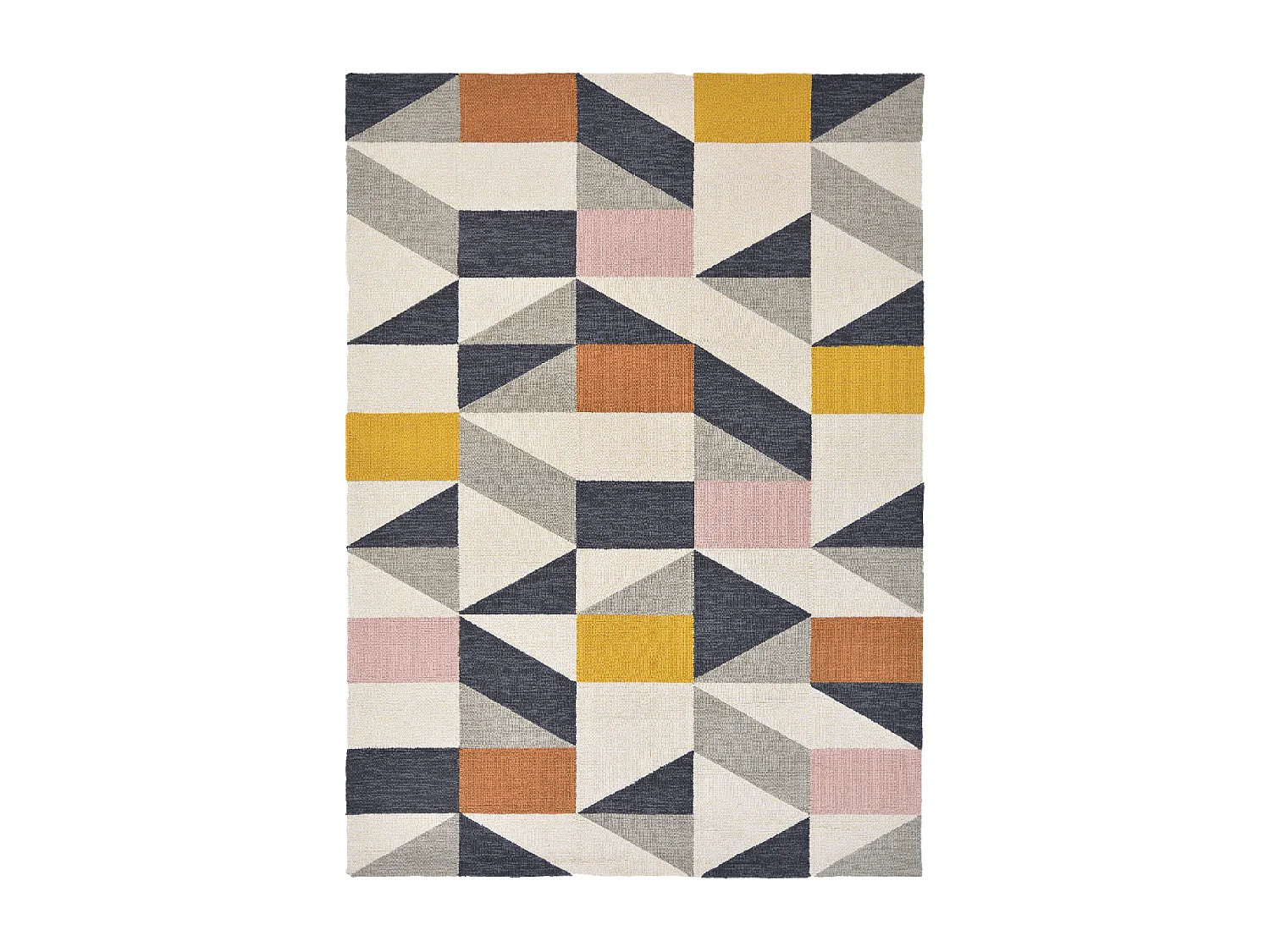 Tappeto da esterno 140x200 tessuto kilim arancione e rosa NUEVO