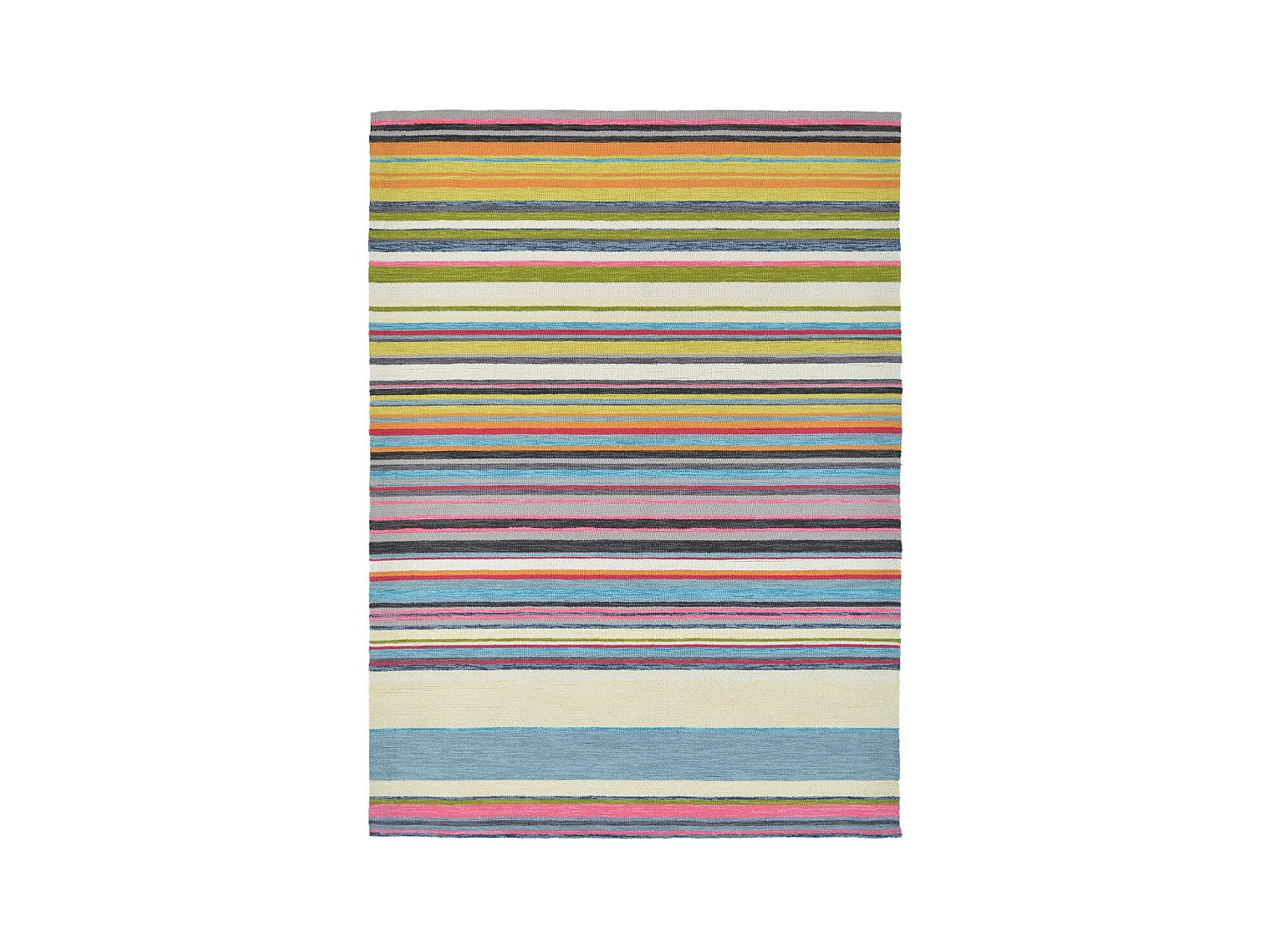 Tapis extérieur 250x350 tissé kilim multicolore LAVIDA