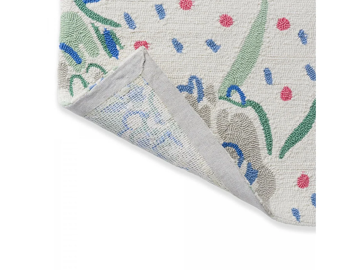 Tapis extérieur 200x280 kilim fait main rouge et vert LILITH