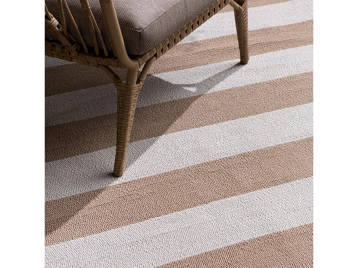 Tapis extérieur 140x200 kilim fait main noisette LILLE