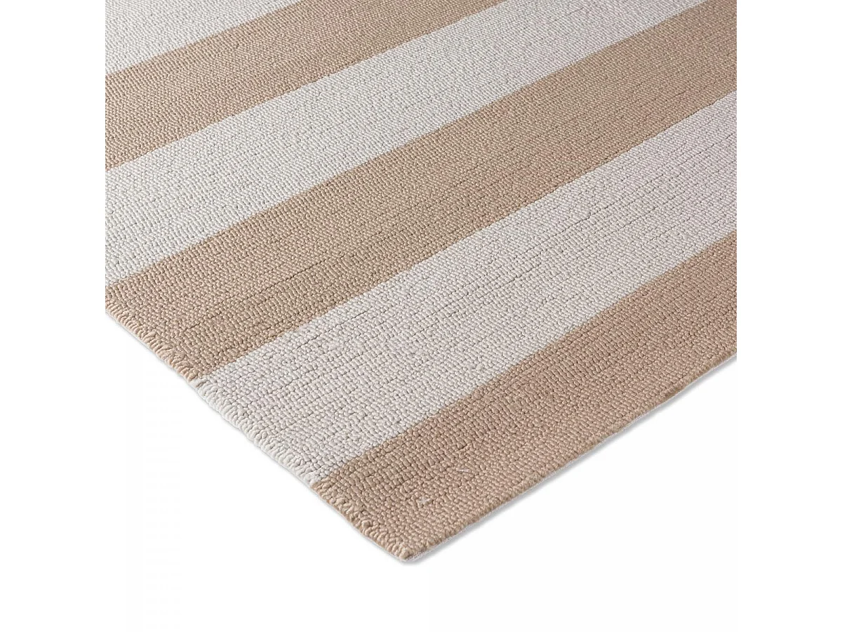 Tapis extérieur 200x280 kilim fait main noisette LILLE