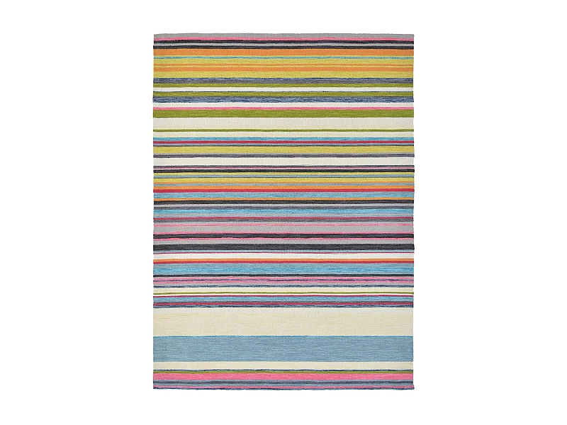 Tapis extérieur 160x230 tissé kilim multicolore LAVIDA