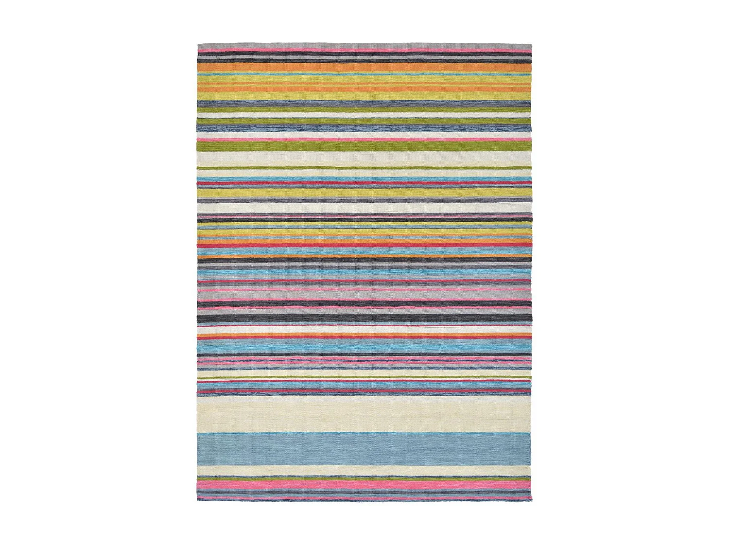 Tapis extérieur 200x280 tissé kilim multicolore LAVIDA