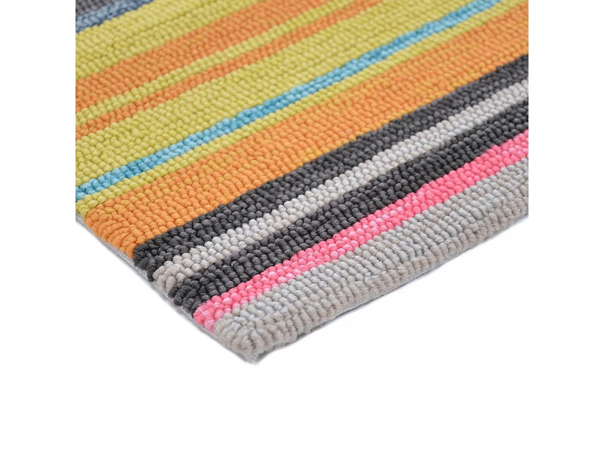 Tapis extérieur 200x280 tissé kilim multicolore LAVIDA