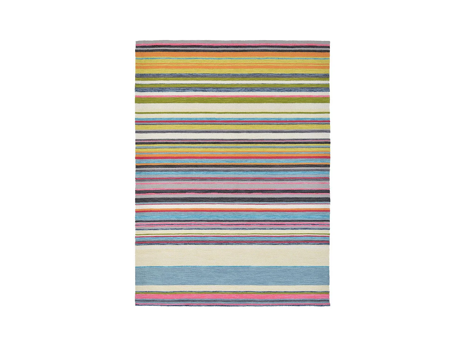 Tapis extérieur 200x280 tissé kilim multicolore LAVIDA