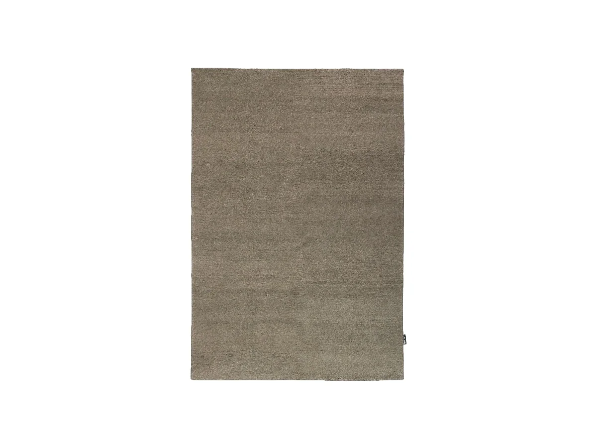 tapis salon 140x200 fait main en laine gris rectangle LOOK 418