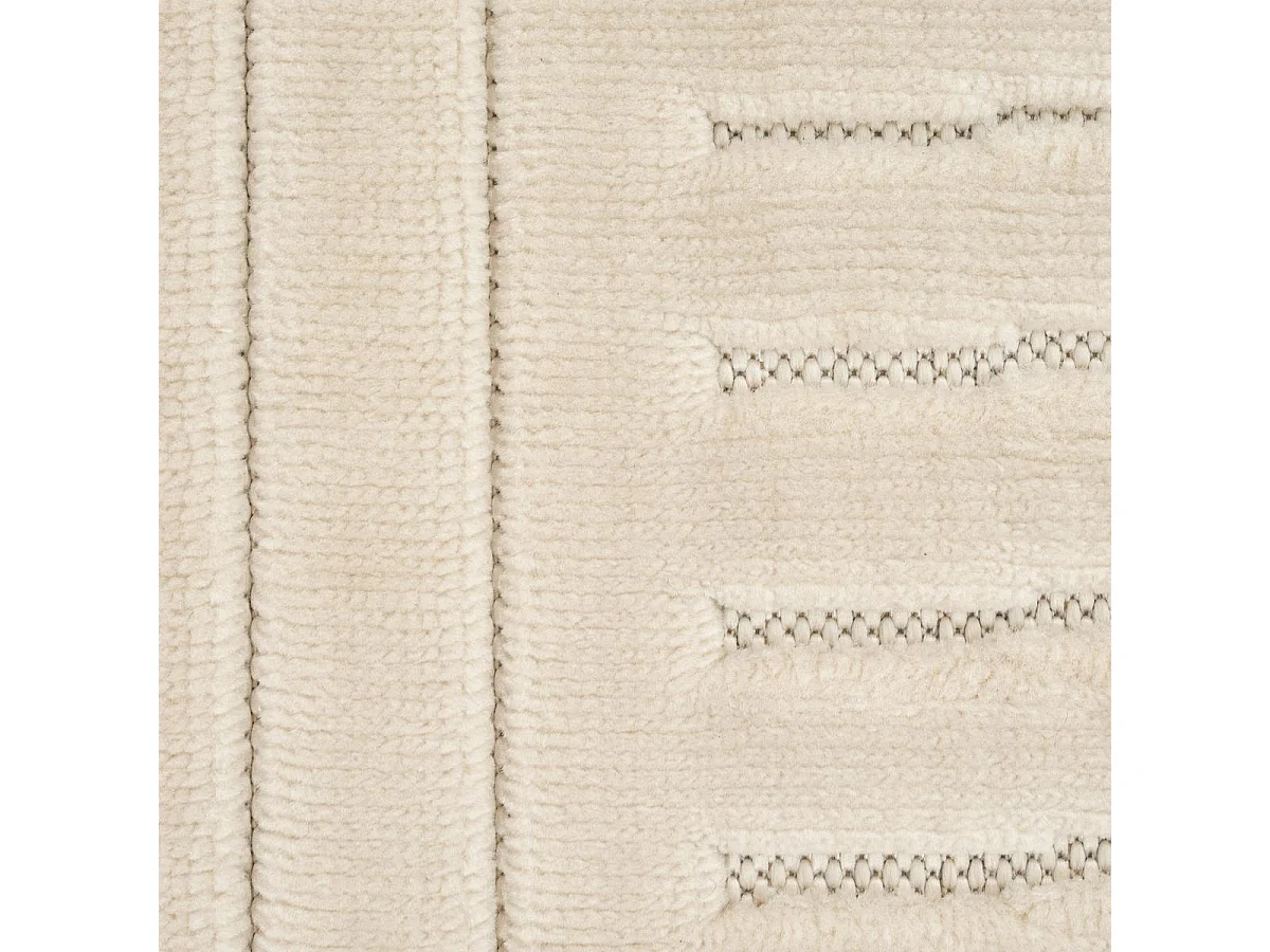 Tapis rond intérieur extérieur en relief ton sur ton LYN14 ARC6EL