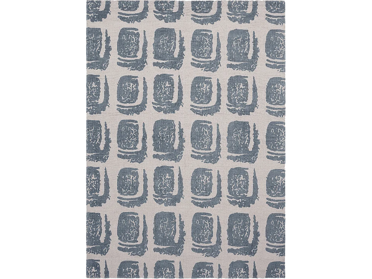 Tappeto da soggiorno e camera da letto fatto a mano in cotone con fantasia astratta