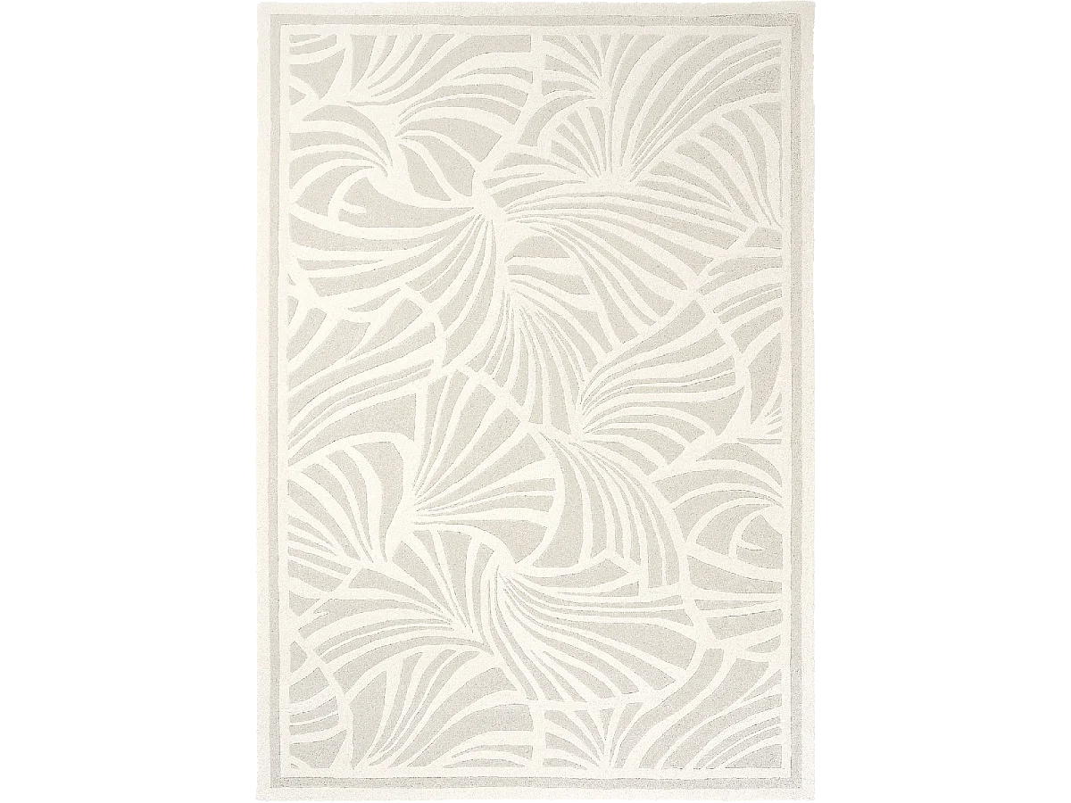 Tappeto da soggiorno e camera da letto fatto a mano in finta lana a tinta unita modello FANS