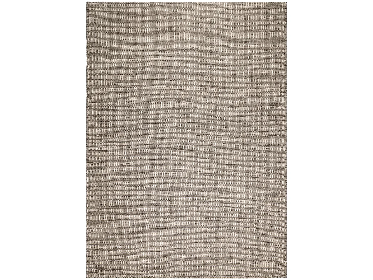 Tappeto Kilim 170x240 rettangolo realizzato a mano in lana grigia fantasia unita LOOK 408