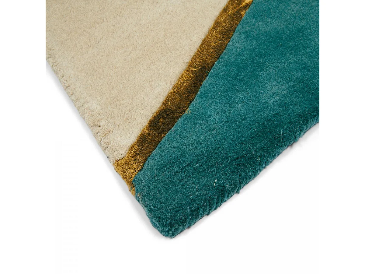 tapis chambre 170x240 fait à la main en laine rose et pourpre motif géométrique