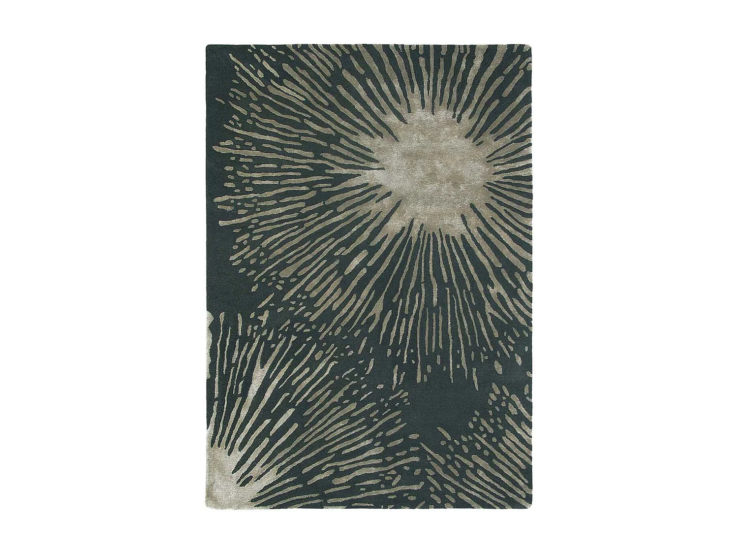 Tappeto da soggiorno e camera da letto realizzato a mano in lana a fantasia geometrica