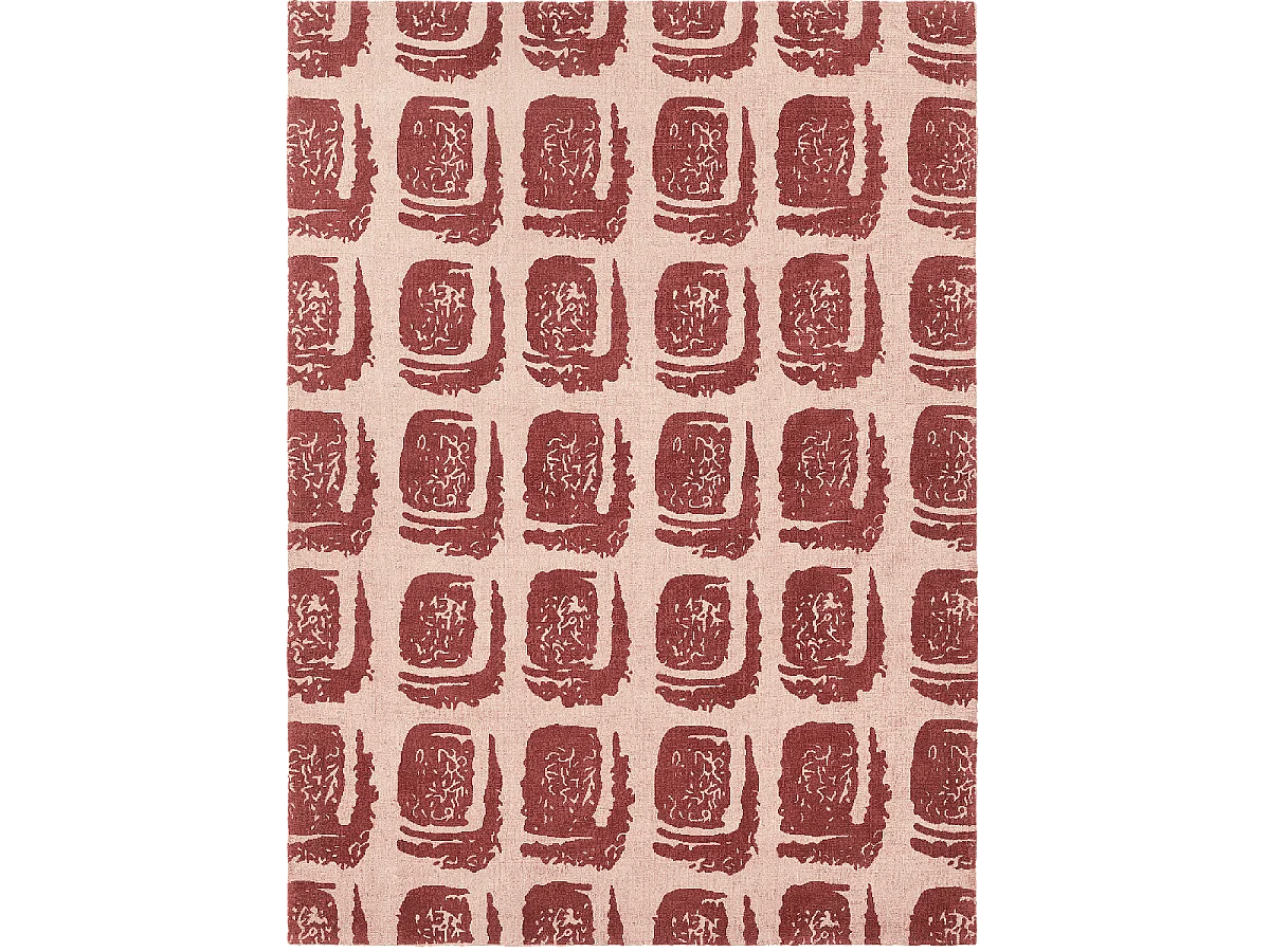 Tappeto da soggiorno e camera da letto fatto a mano in cotone con fantasia astratta