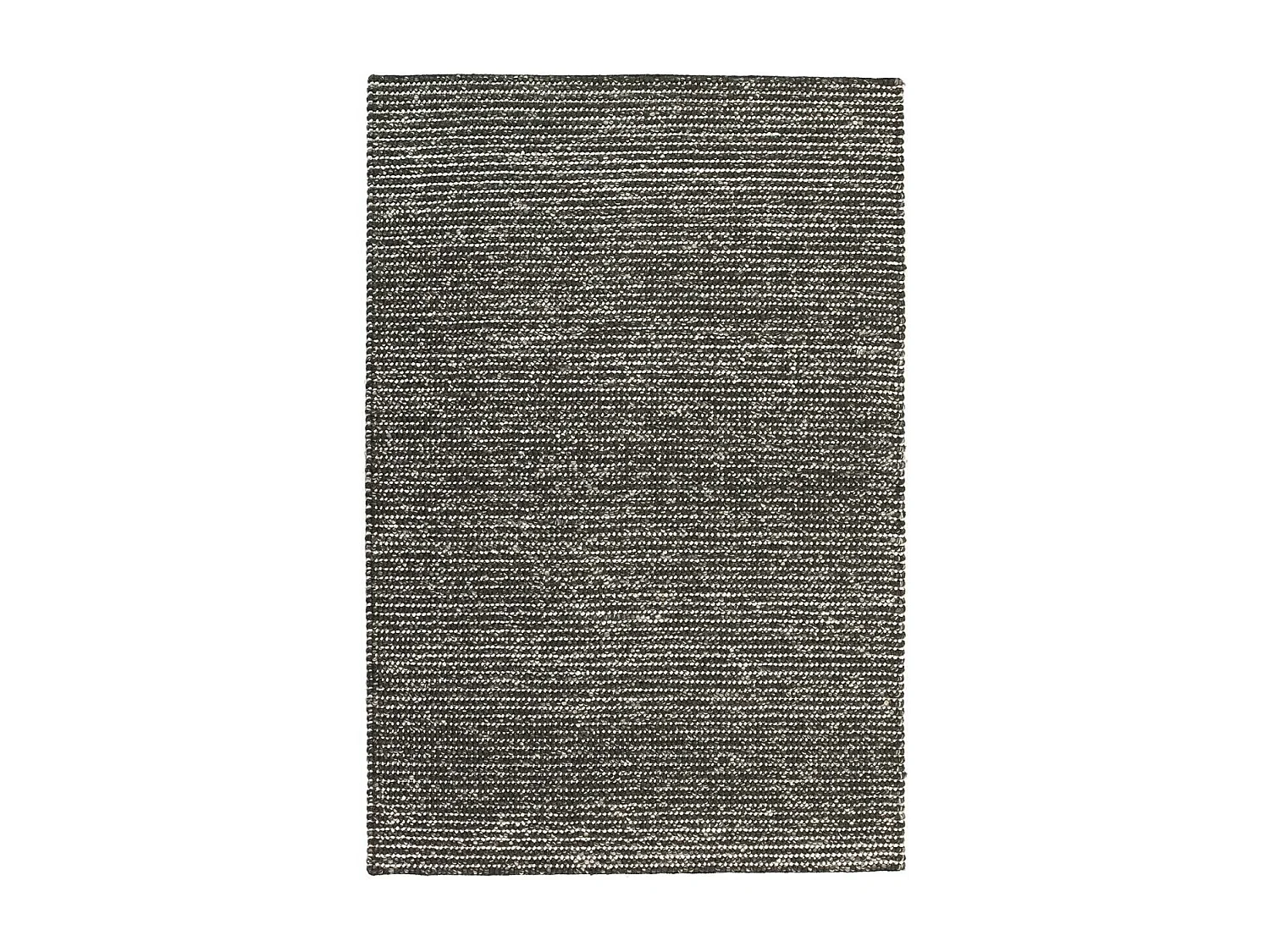 Tapis kilim 200x300 rectangle fait main en laine gris motif uni LOOK 603