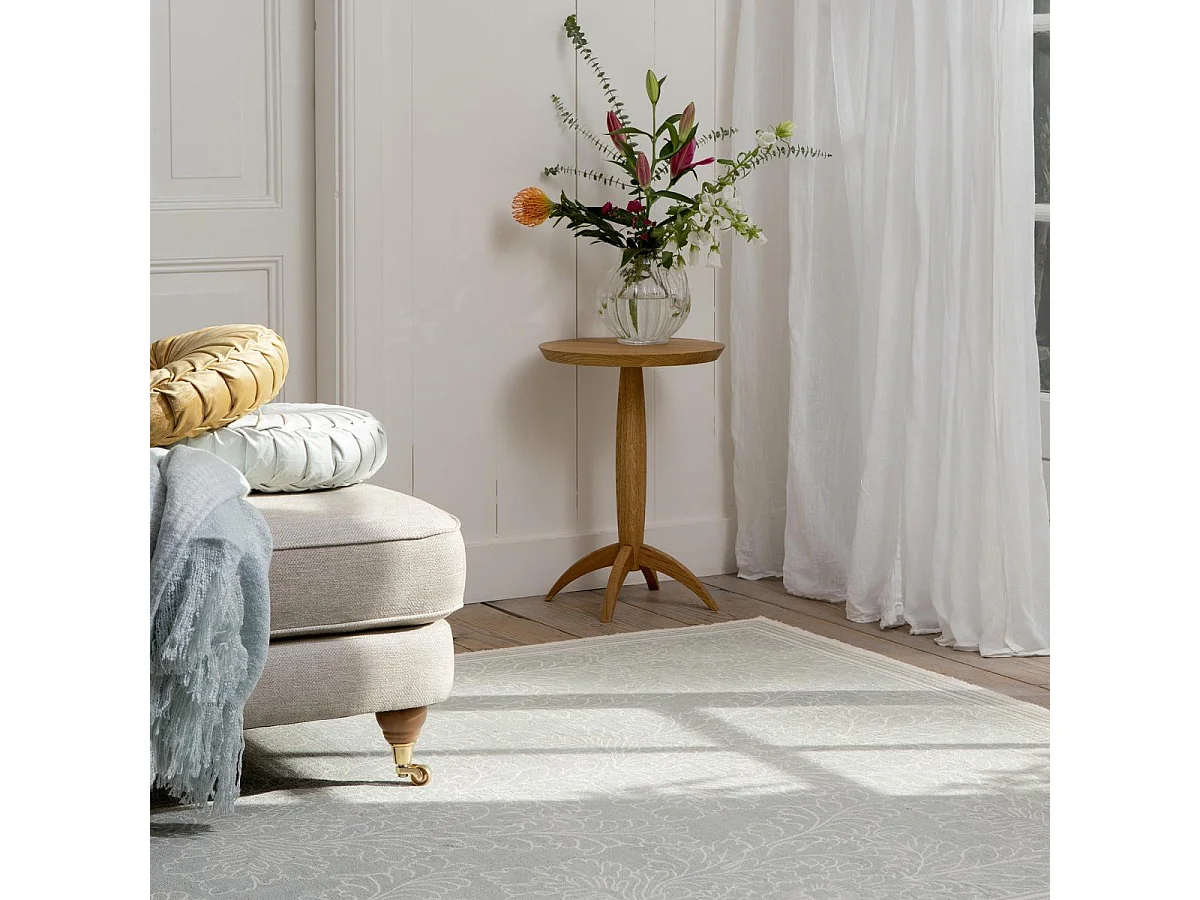 Tappeto da soggiorno e camera da letto fatto a mano in cotone con motivo floreale SILEST