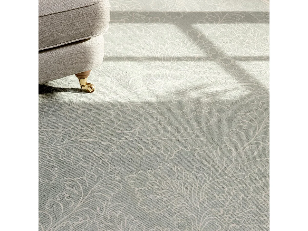 Tappeto da soggiorno e camera da letto fatto a mano in cotone con motivo floreale SILEST