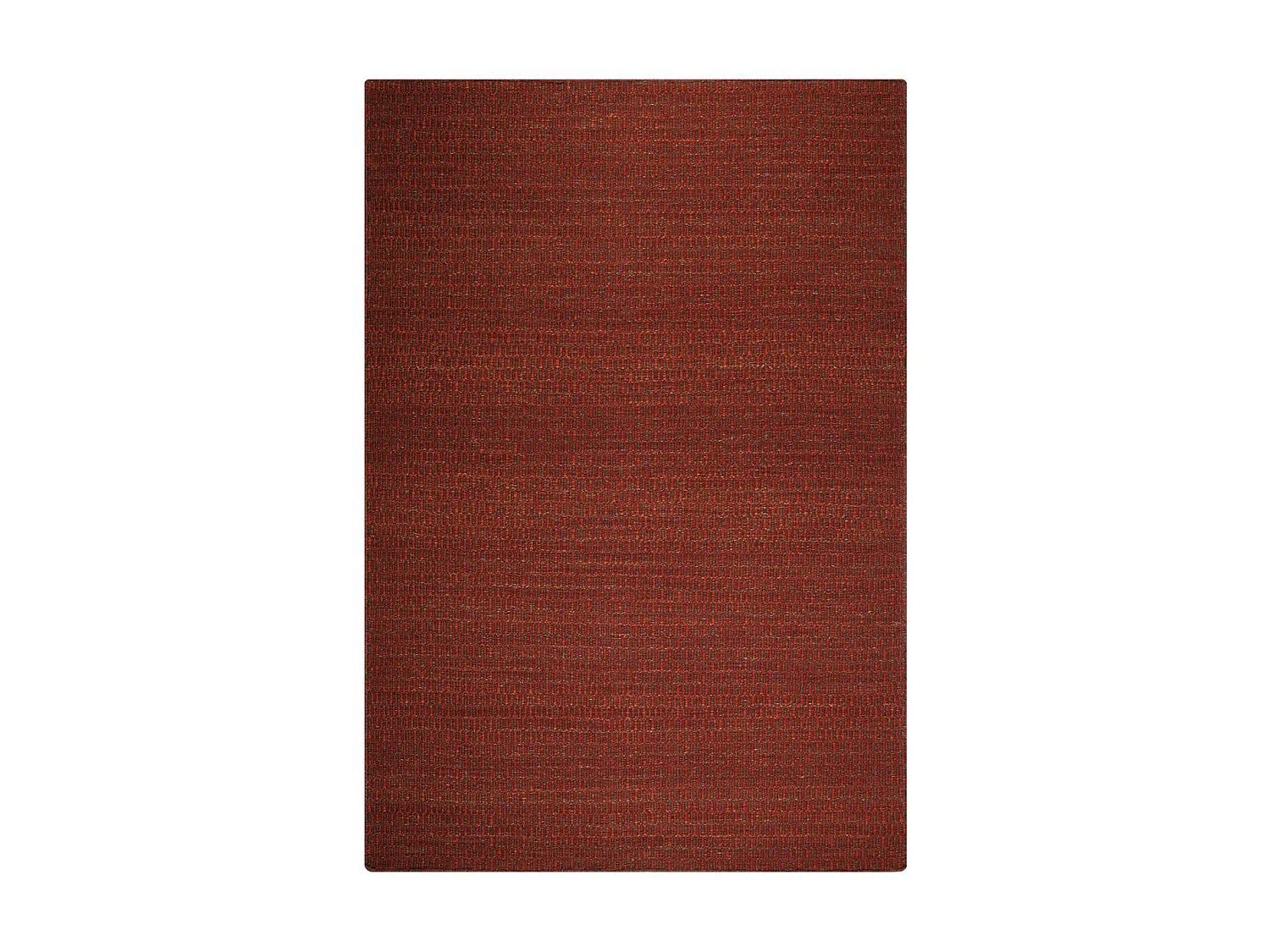 Tapis kilim 200x300 rectangle fait main en laine rouge motif faux uni
