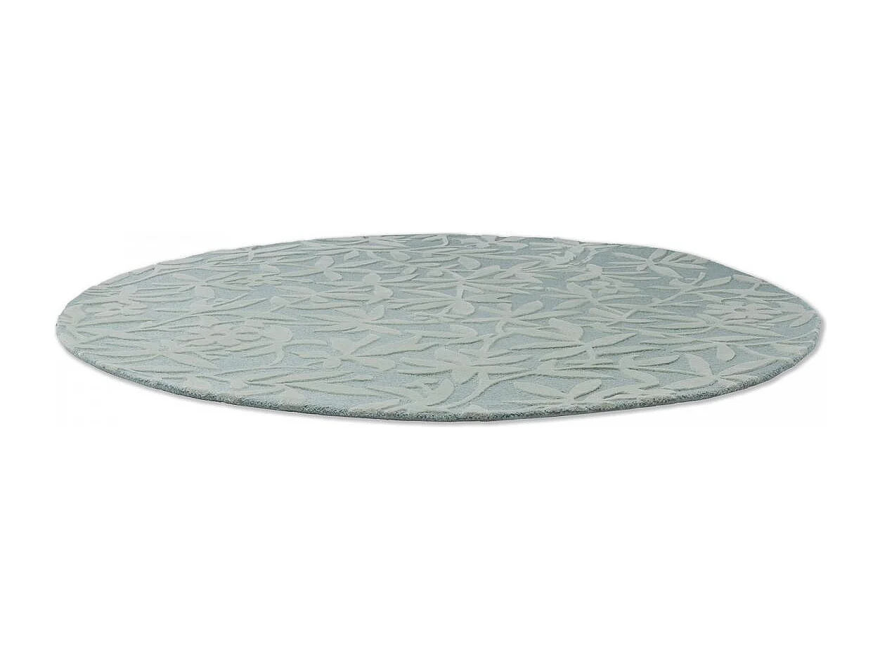 Tappeto rotondo Ø200cm realizzato a mano in lana fantasia floreale per soggiorno CLEAVERS