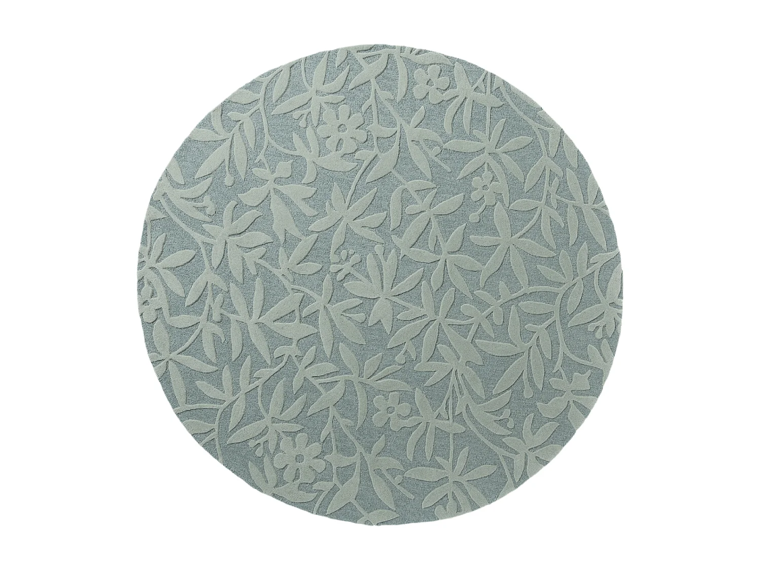 Tappeto rotondo Ø200cm realizzato a mano in lana fantasia floreale per soggiorno CLEAVERS