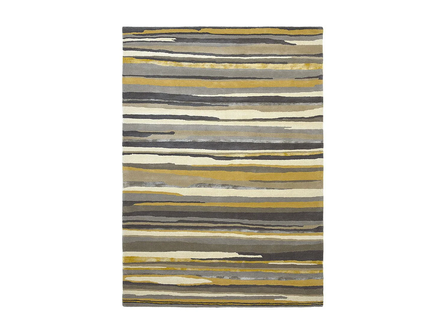 tapis bibliothèque 250x350 fait à la main en laine gris et taupe