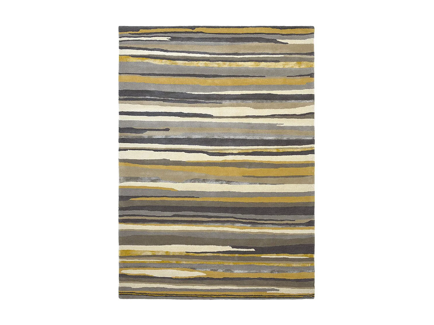 tapis bibliothèque 250x350 fait à la main en laine gris et taupe