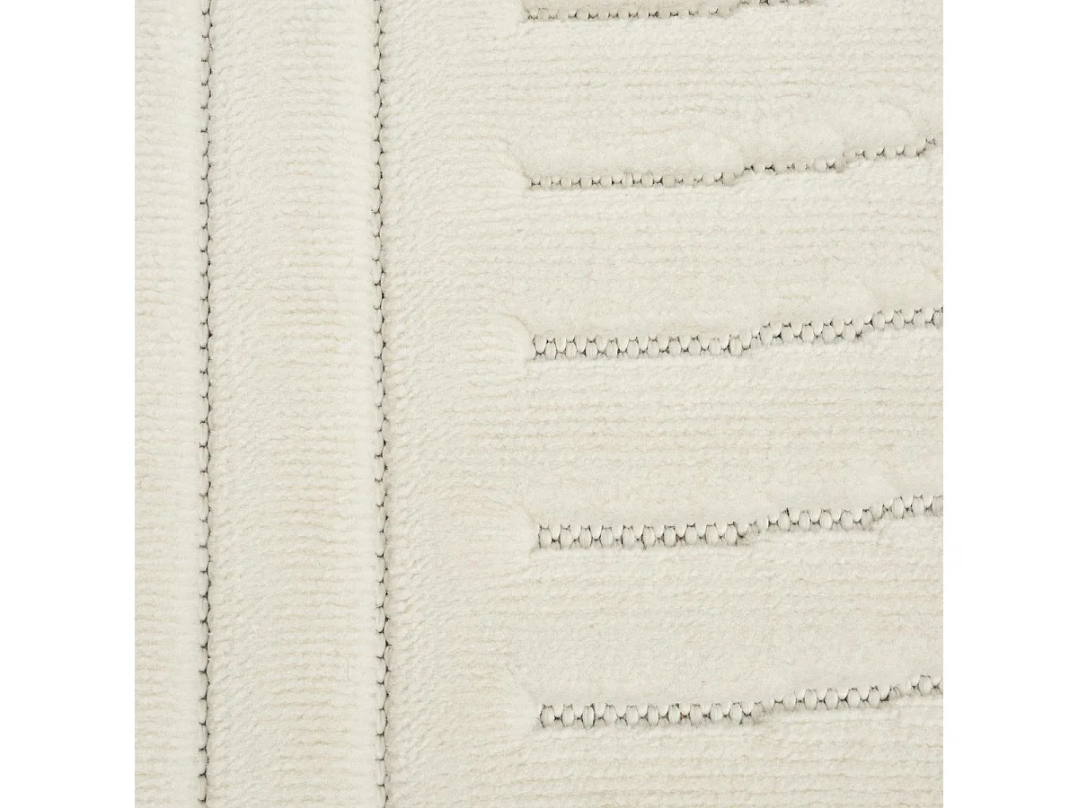Tapis rond intérieur extérieur en relief ton sur ton LYN14 ARC6EL