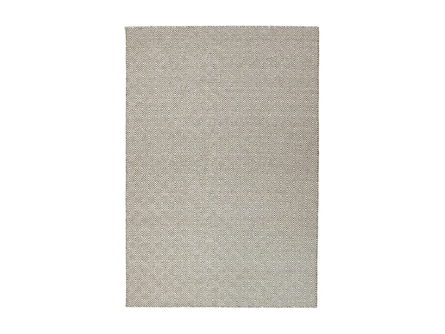 Tapis kilim 200x300 rectangle fait main en laine gris motif géométrique